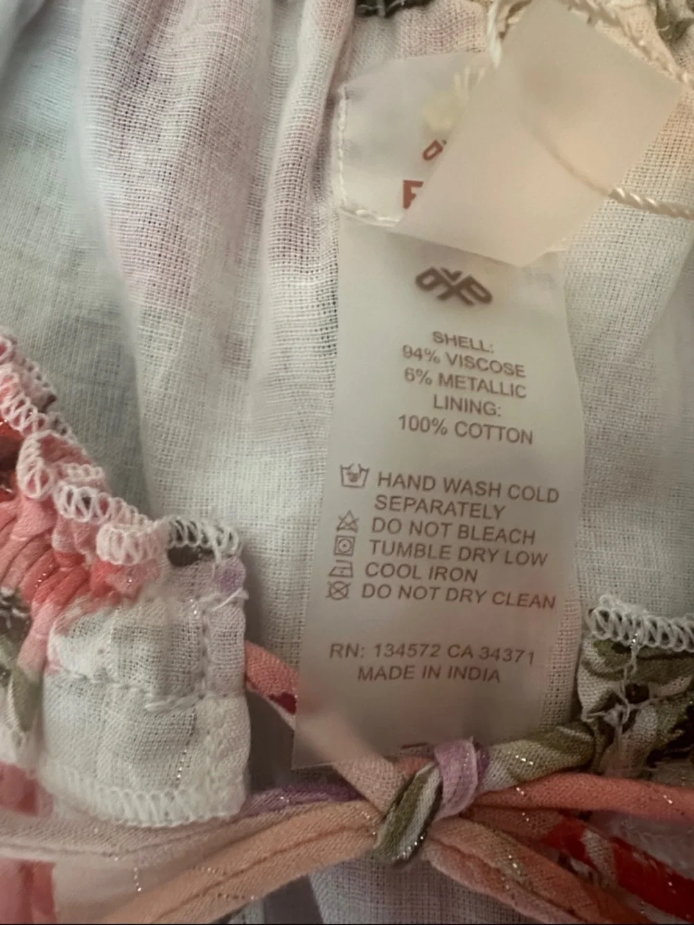 NWT PQ Swim Anthropologie Floral Tiered Maxi Dress Pink - Picture 12 of 15